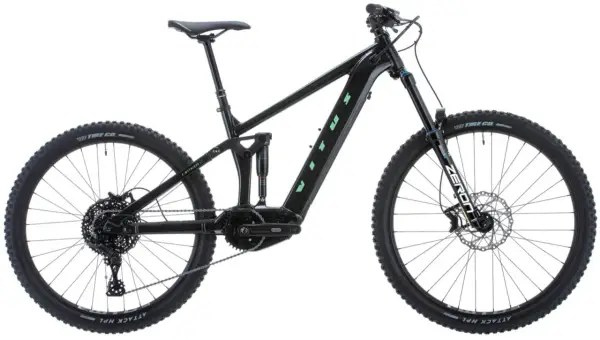 Czarny rower elektryczny z peÅnym zawieszeniem, oznaczony jako E-MYTHIQUE LT. Zastanawiasz siÄ, ile waÅ¼y rower?